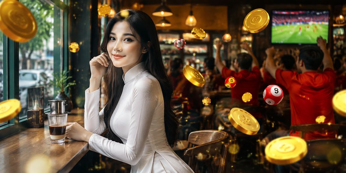 Người phụ nữ Hà Nội mặc áo dài tham khảo xổ số và cược trực tuyến